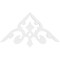 Ekena Millwork Pitch Whitman Architectural Grade PVC Gable Pediment, 36"W x 18"H x 1"P (12/12) GPP036X018X100WHI - alternate 5